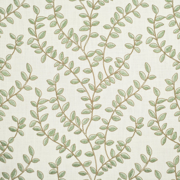 Green upholstery fabric