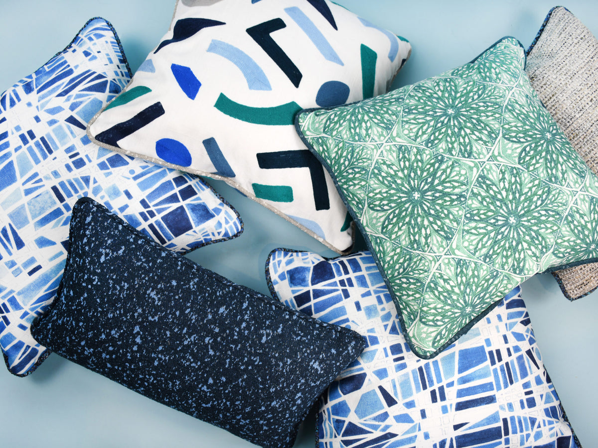 Green upholstery fabric