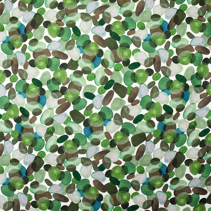 Green upholstery fabric