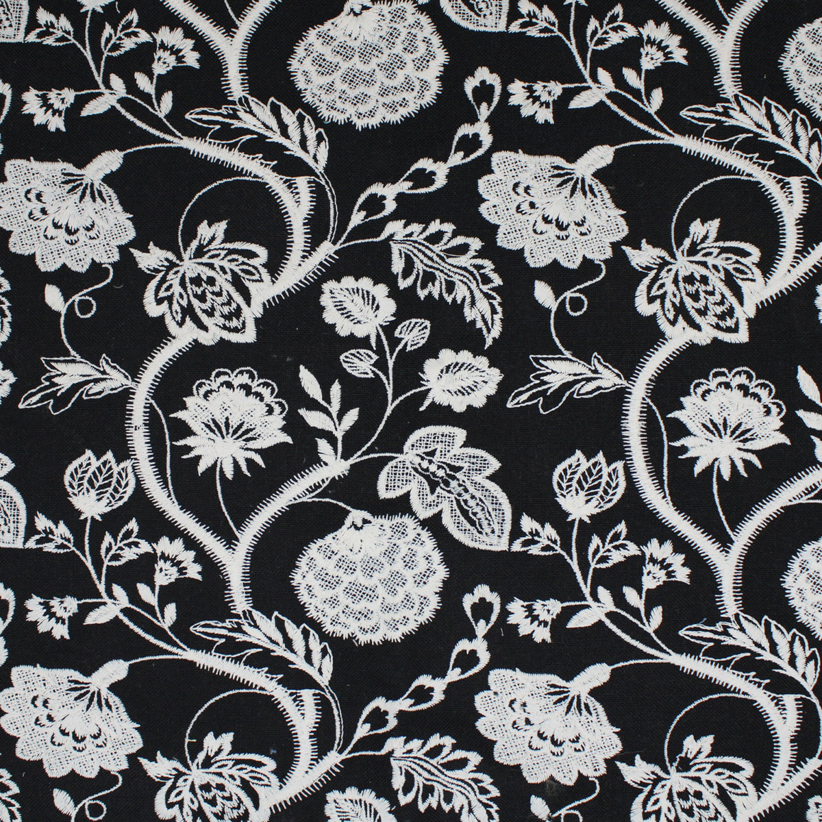 Black upholstery fabric