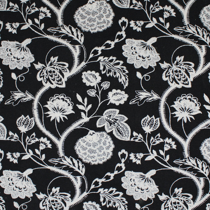 Black upholstery fabric