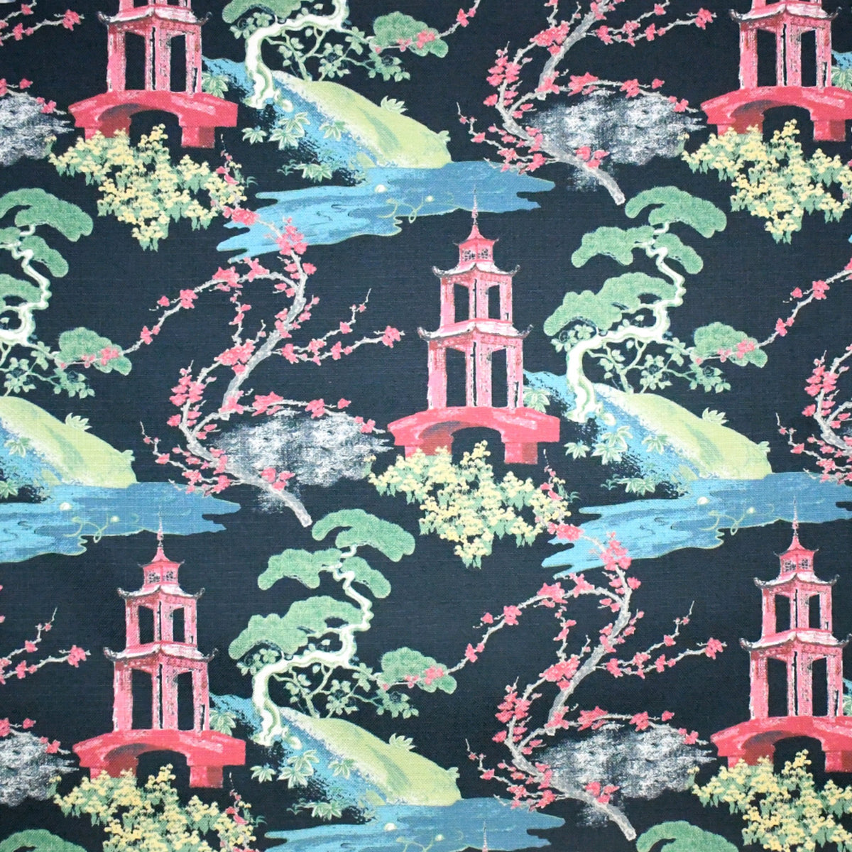 Black upholstery fabric