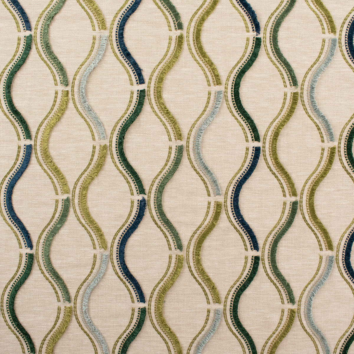 Green upholstery fabric