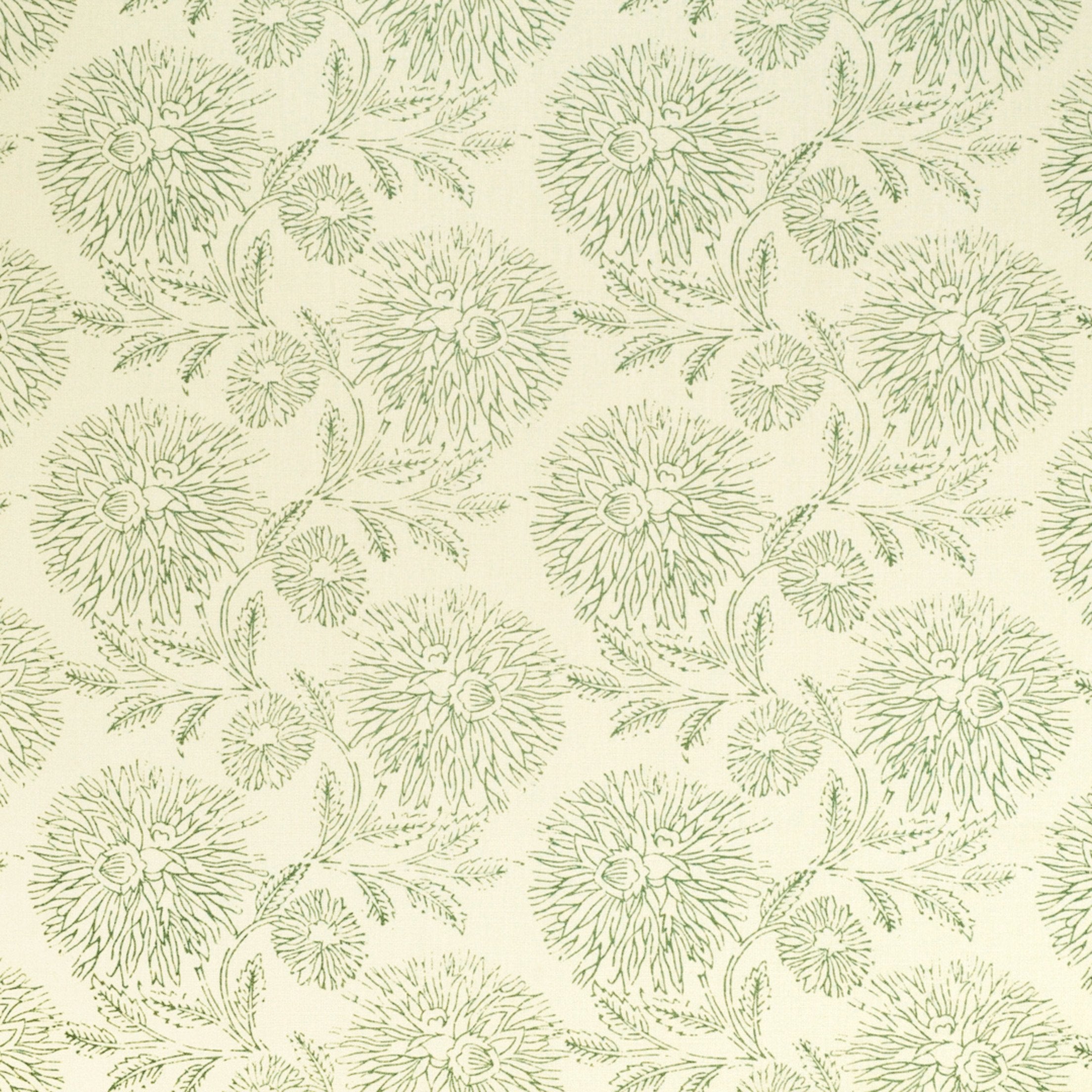 Green upholstery fabric