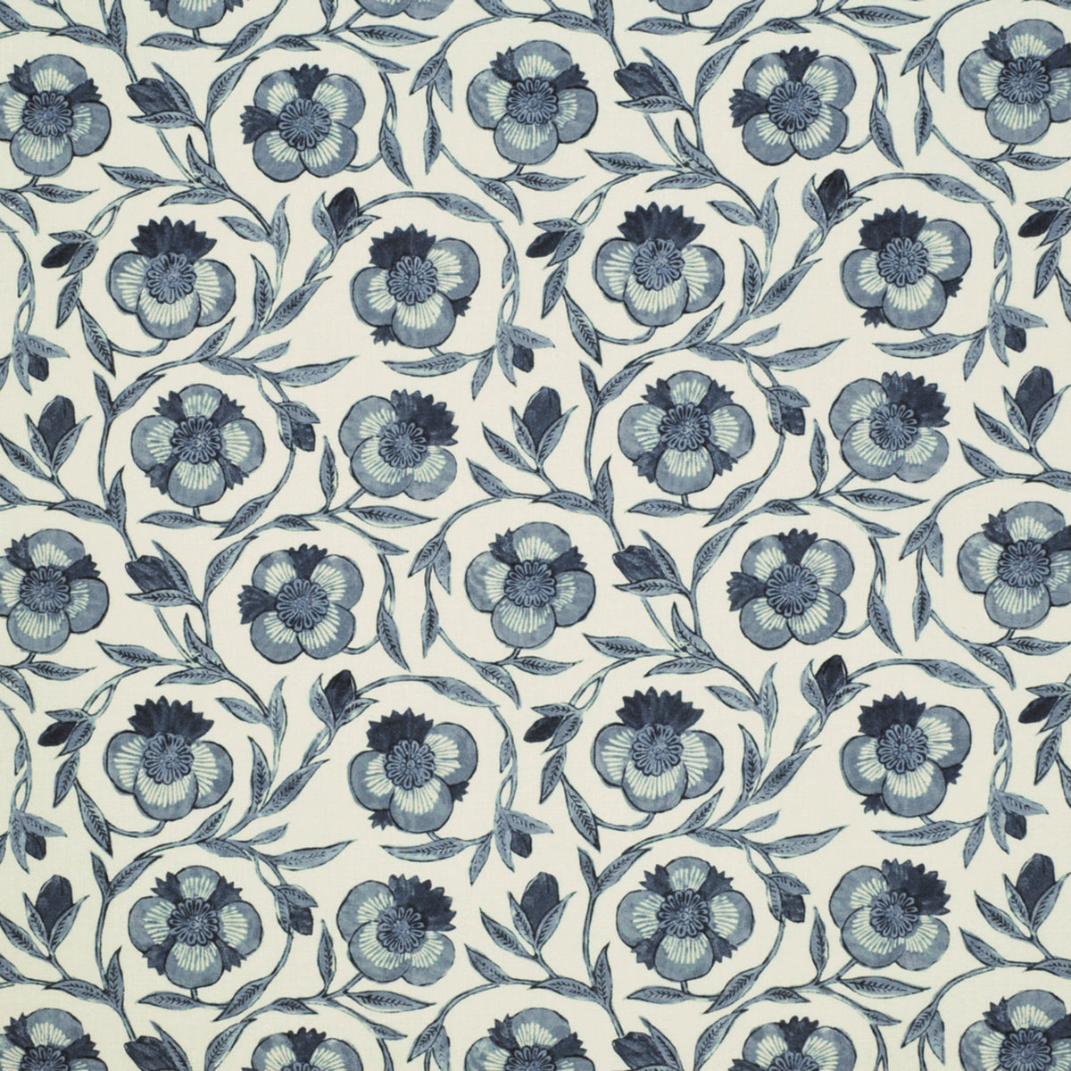Blue upholstery fabric