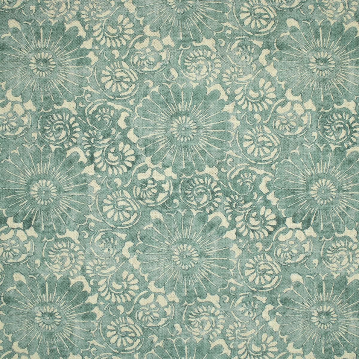 Teal upholstery fabric