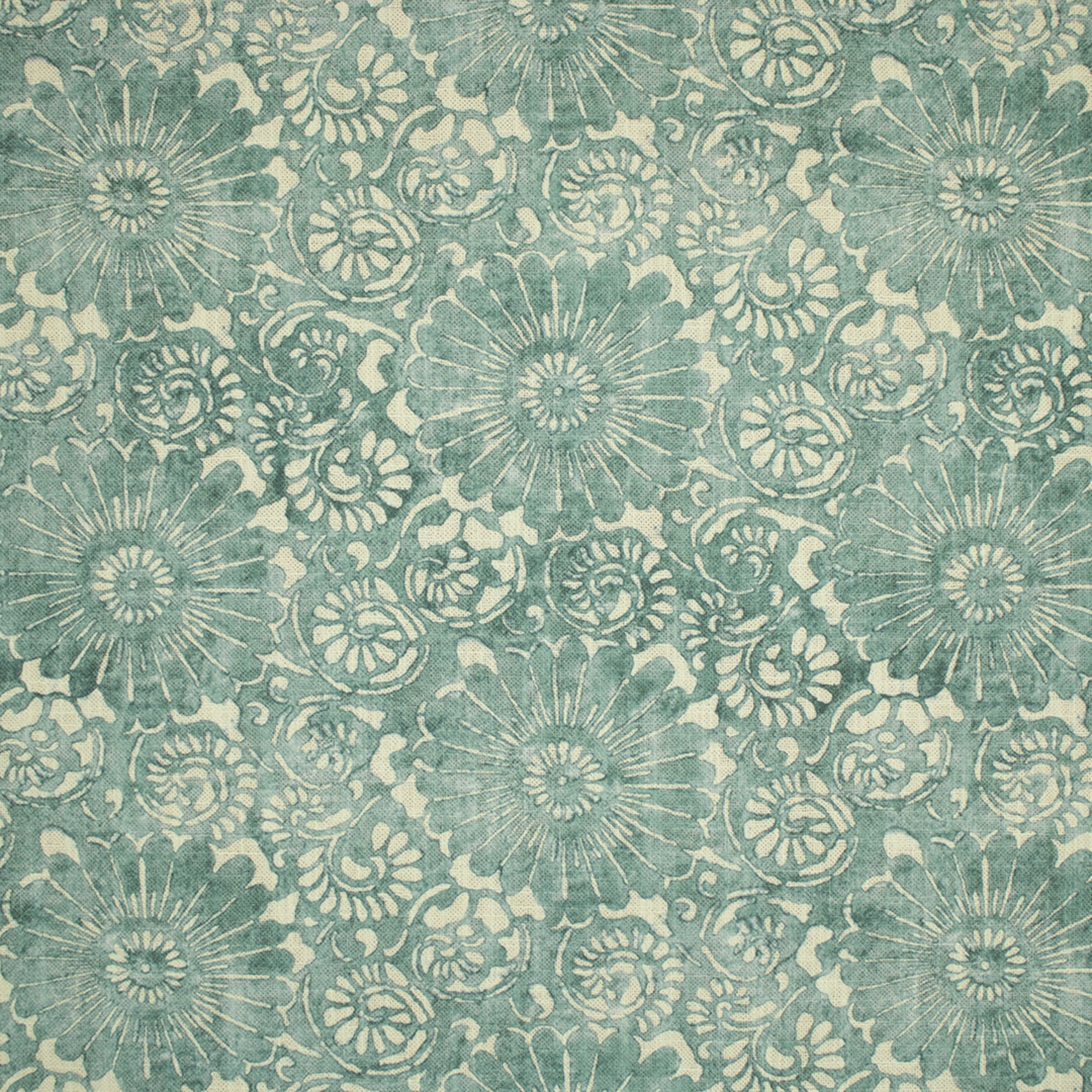 Teal upholstery fabric