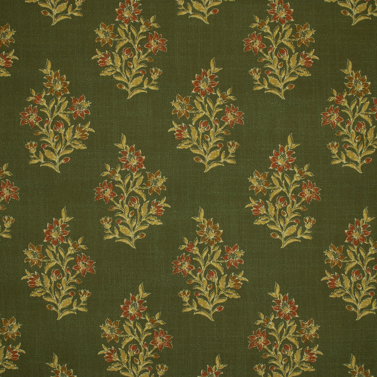 Green upholstery fabric