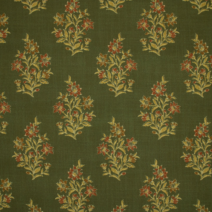 Green upholstery fabric