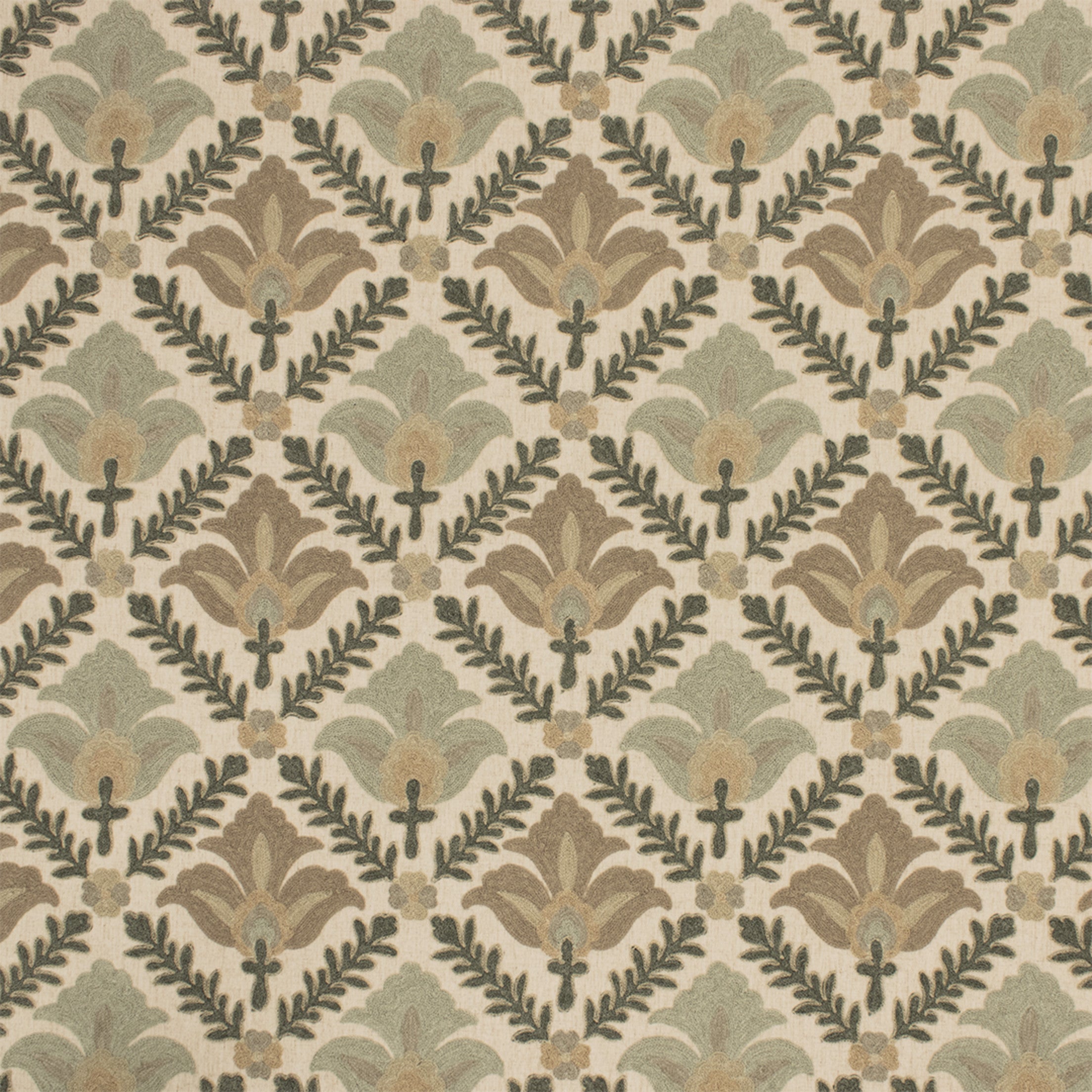 Green upholstery fabric