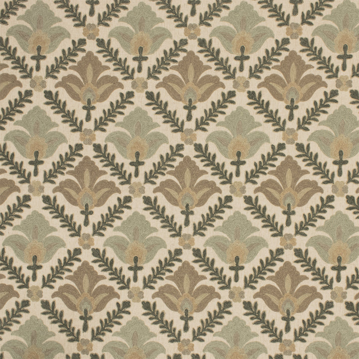 Green upholstery fabric