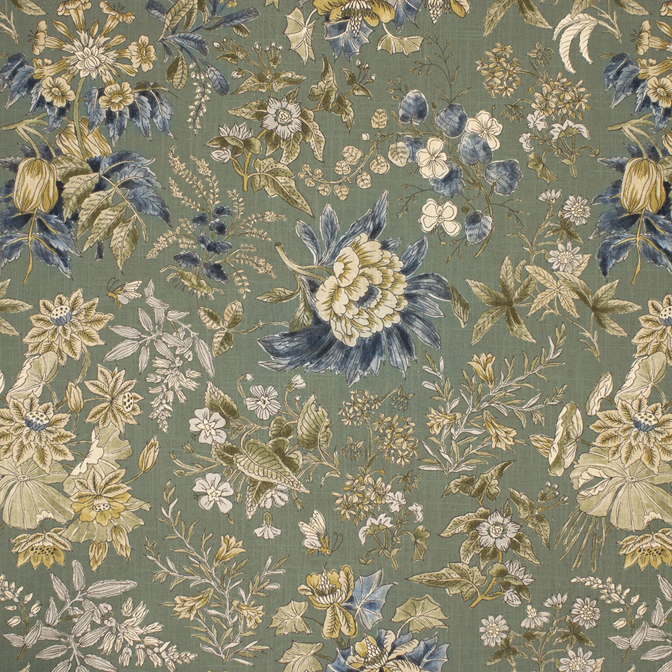 Teal upholstery fabric