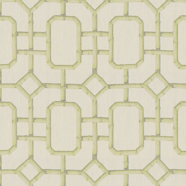 KRAVET COUTURE JAN SHOWERS DESIGNS GLAMOROUS BAMBU FRET - CELERY BAMBU FRET.23.0