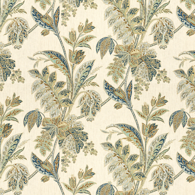 KRAVET DESIGN ECHO DESIGN HEIRLOOM INDIA ISHANA - INDIGO ISHANA.516.0