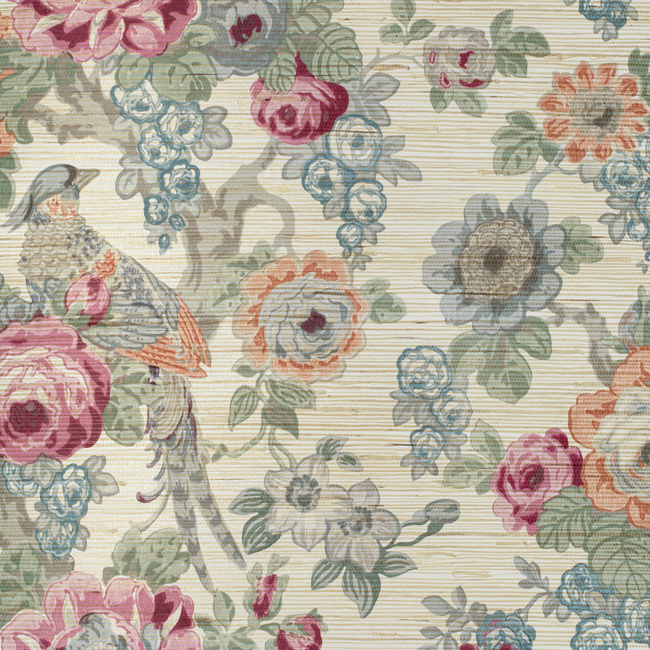 LEE JOFA AVONDALE WALLPAPER AVONDALE PAPER - BERRY/SLATE P2020100.9722.0