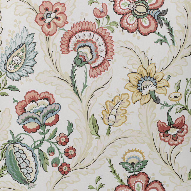 LEE JOFA AVONDALE WALLPAPER WIMBERLY PAPER - BERRY/GOLD P2020101.940.0