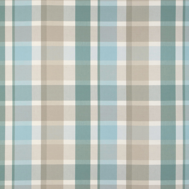 LEE JOFA HIGHFIELD STRIPES AND PLAIDS FISHER PLAID - SKY/STONE 2023107.1511.0