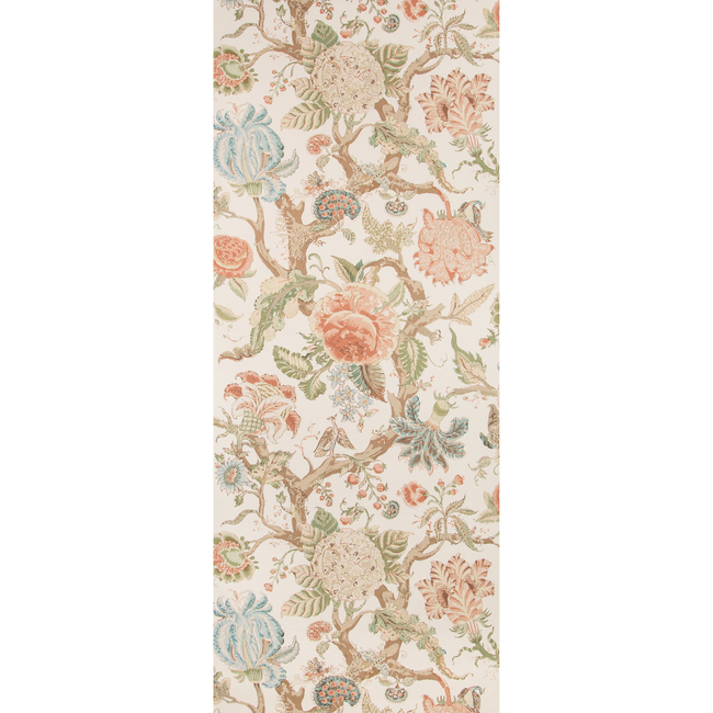 LEE JOFA MANOR HOUSE WALLPAPER ADLINGTON PAPER - CORAL P2019102.123.0