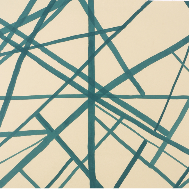 LEE JOFA MODERN KELLY WEARSTLER WALLPAPERS CHANNELS PAPER - LAKE/BEIGE GWP-3302.316 NEW.0 - Discontinued