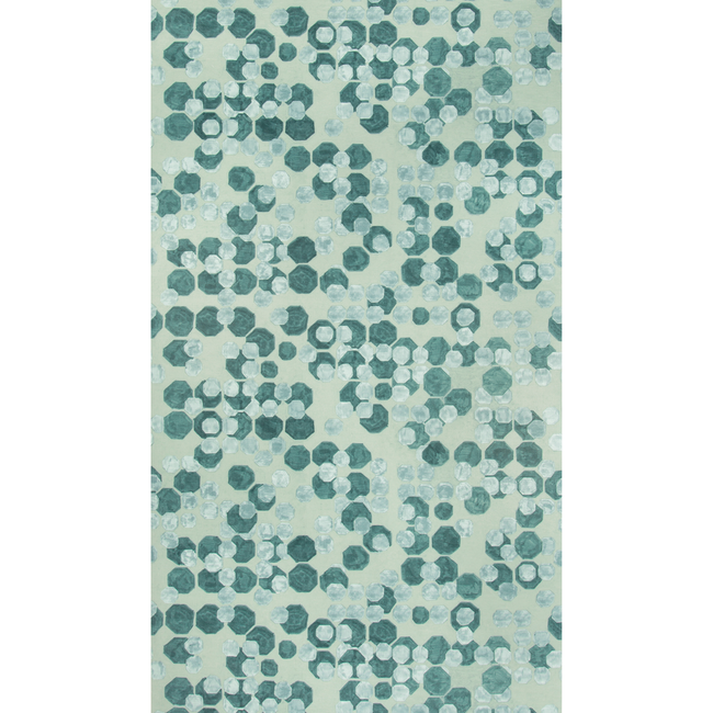 LEE JOFA MODERN KELLY WEARSTLER WALLPAPERS V HEX PAPER - LAGOON GWP-3724.135.0