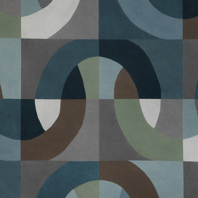 LEE JOFA MODERN KELLY WEARSTLER WALLPAPERS VII COLONNADE PAPER - INDIGO GWP-3731.550.0