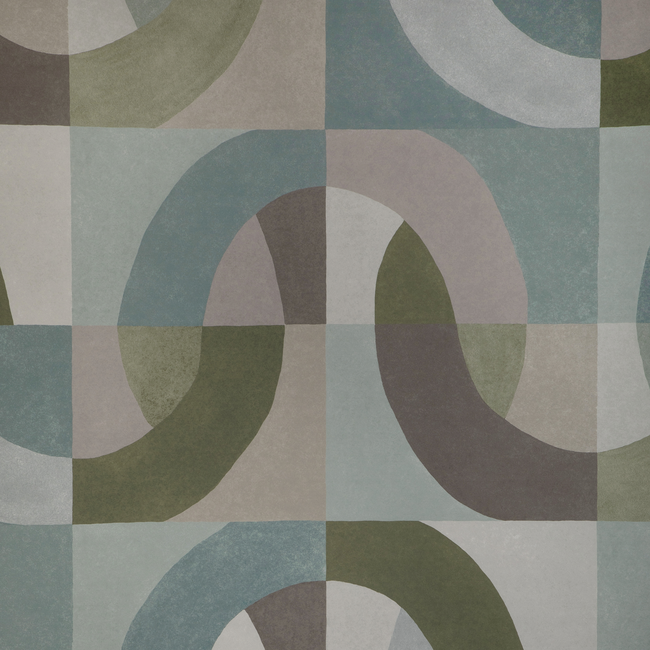 LEE JOFA MODERN KELLY WEARSTLER WALLPAPERS VII COLONNADE PAPER - JADESTONE GWP-3731.1311.0