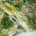 LEE JOFA MODERN RHAPSODY WALLPAPER ARIOSO PAPER - STONE/JADE GWP-3729.311.0