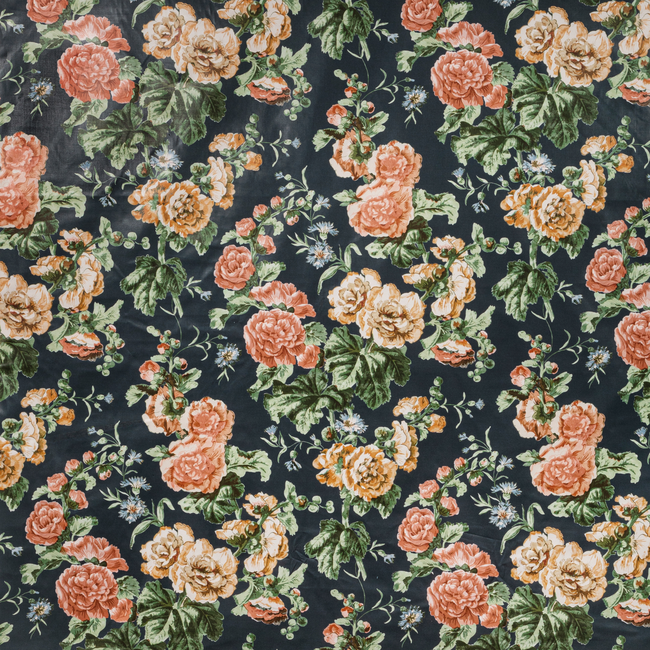 LEE JOFA OSCAR DE LA RENTA IV UPTON COTTON - NAVY/CORAL 2020221.524.0 - Limited Stock