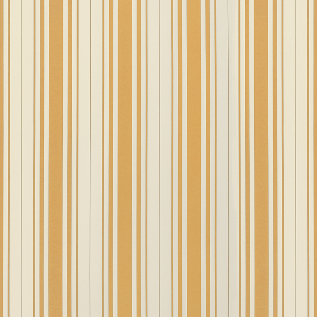 LEE JOFA SARAH BARTHOLOMEW WALLPAPERS BALDWIN STRIPE WP - SAFFRON P2022100.4.0 - Discontinued
