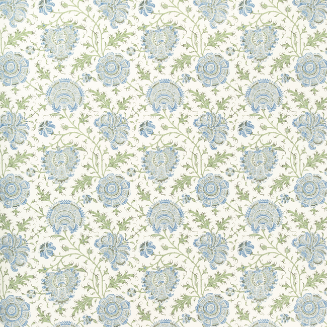 LEE JOFA SARAH BARTHOLOMEW WALLPAPERS INDIENNES FLORAL WP - SEA P2022112.530.0