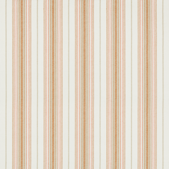 LEE JOFA SUZANNE KASLER INTERIORS THE RIVIERA COLLECTION CASSIS STRIPE - TANGERINE 2018147.112.0 - Limited Stock