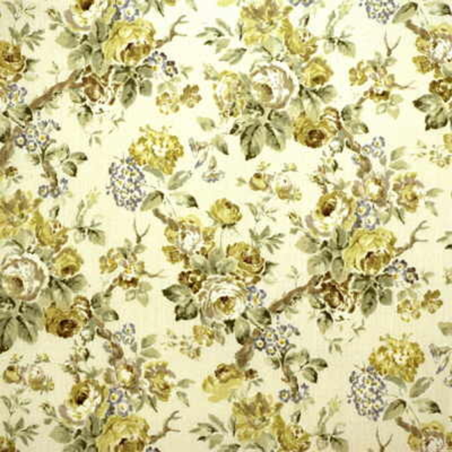 LEE JOFA SUZANNE RHEINSTEIN HOLLYHOCK GARDEN ROSES - LIME/LEAF 2007157.33.0