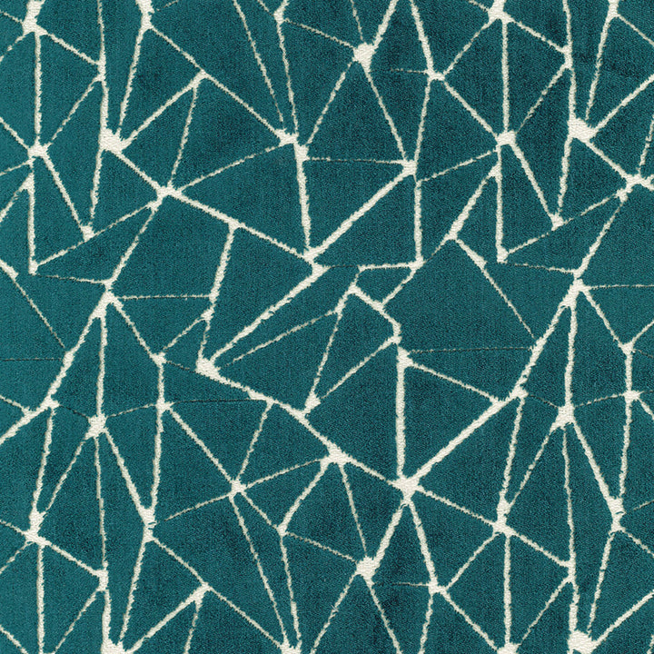 Greenhouse Fabrics S4143 Teal teal upholstery fabric swatch