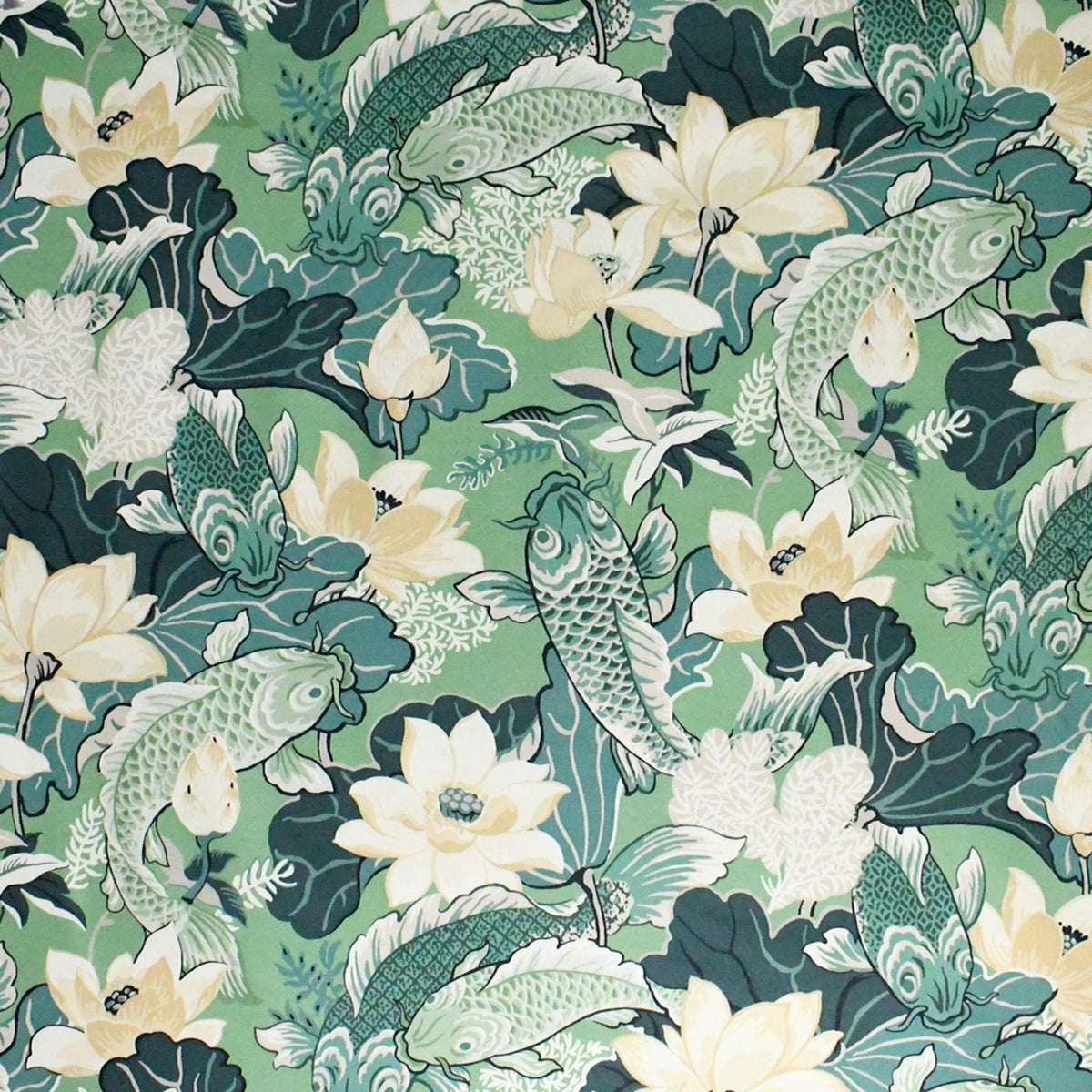 Close-up of Greenhouse Fabrics fabric, perfect for upholstery and home projects.