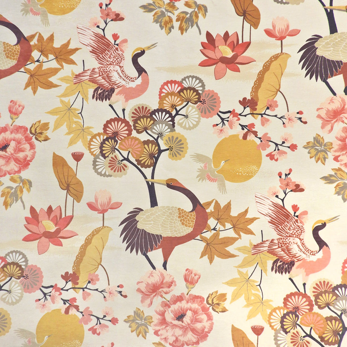 Artistic presentation of Greenhouse Fabrics fabric suited for various interior styles.
