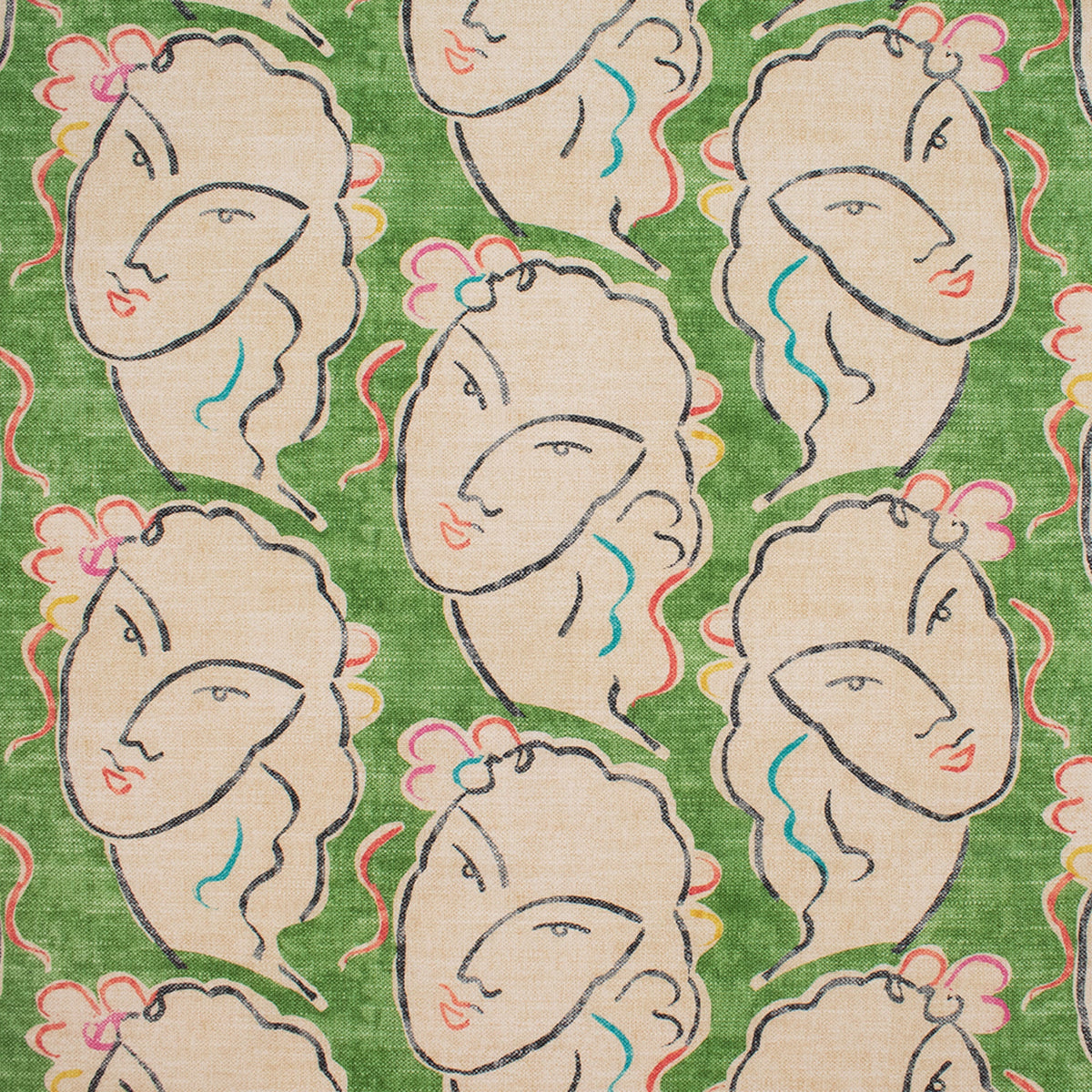 Greenhouse Fabrics fabric displayed for sophisticated decor ideas.