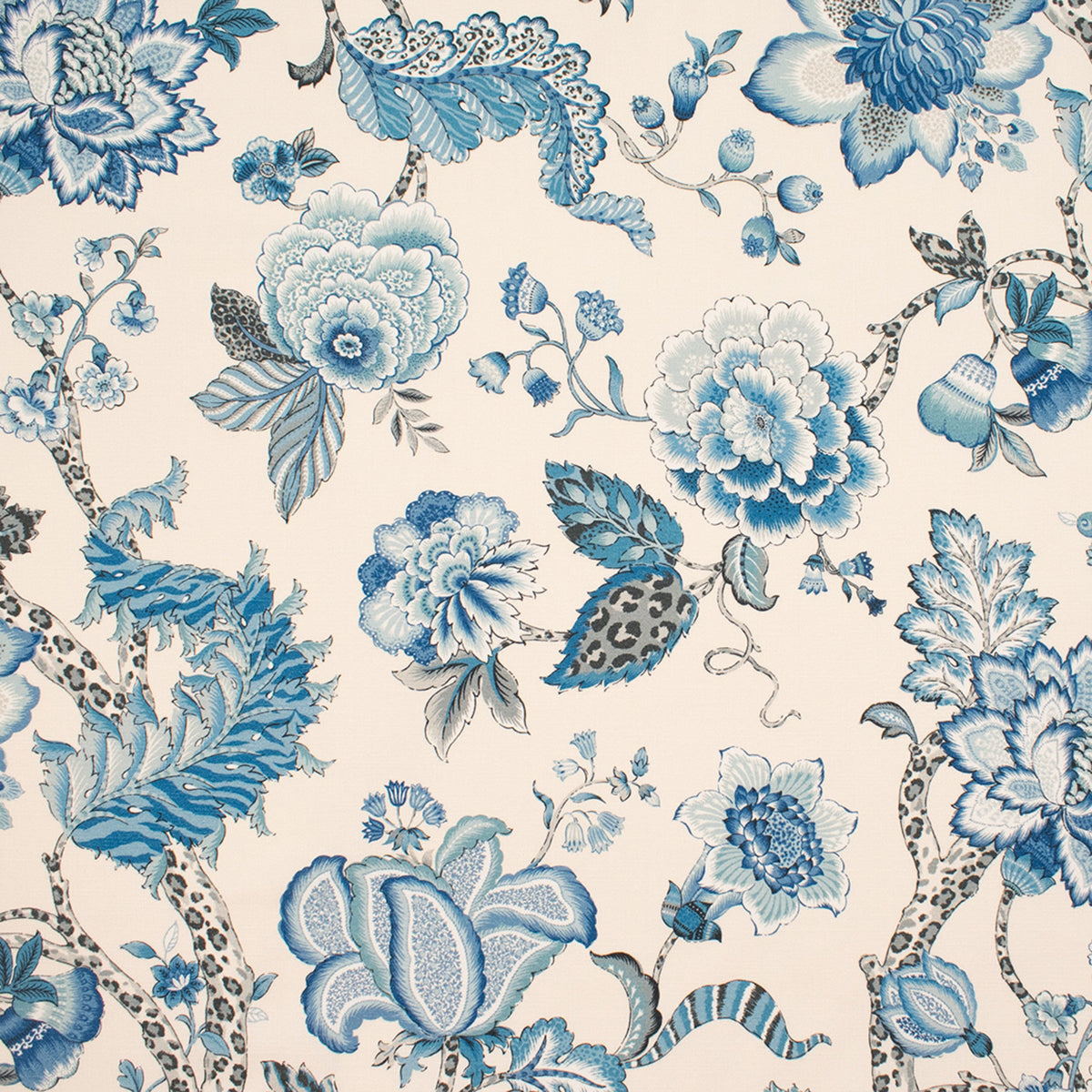 Versatile S5820 Blue for upholstery, drapery, and decor accents.