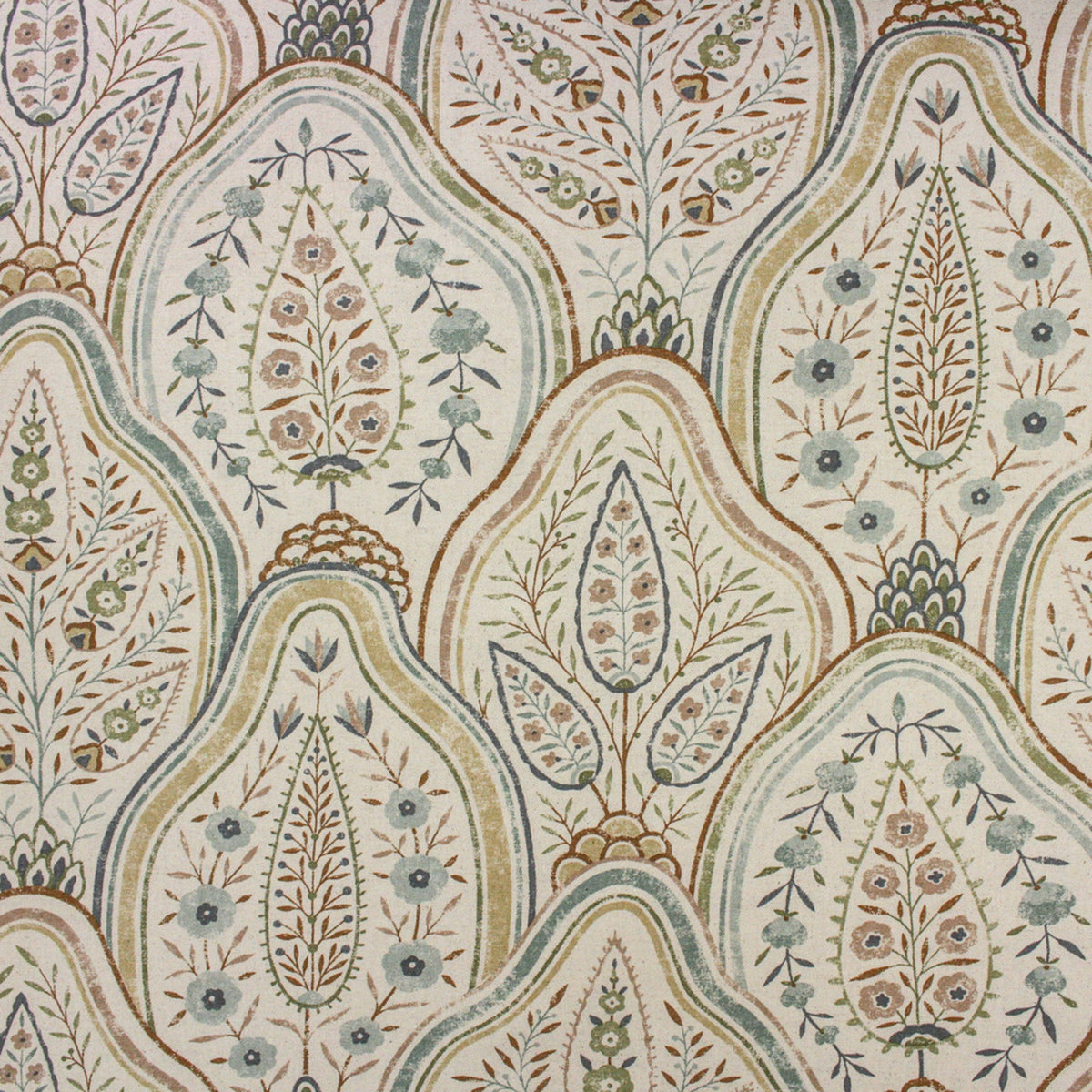 Artistic presentation of Greenhouse Fabrics fabric suited for various interior styles.