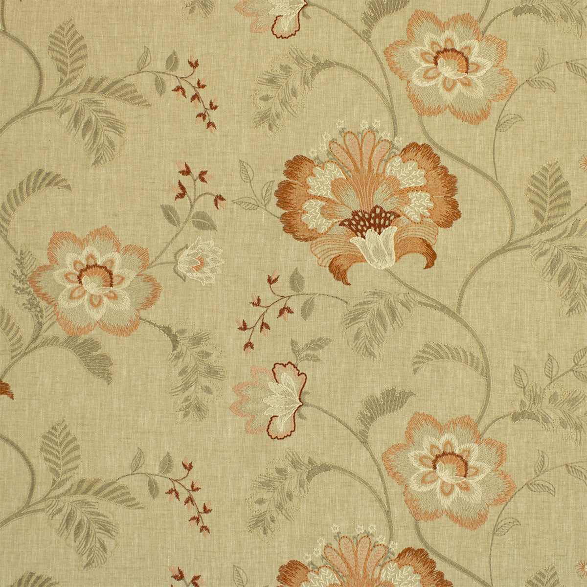 Close-up of Greenhouse Fabrics fabric, perfect for upholstery and home projects.