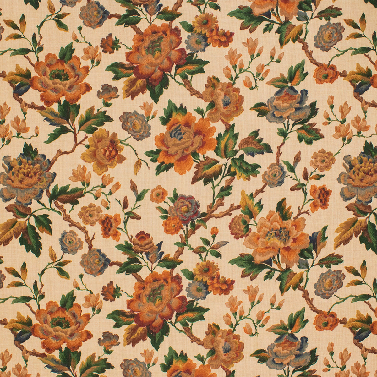 Artistic presentation of Greenhouse Fabrics fabric suited for various interior styles.