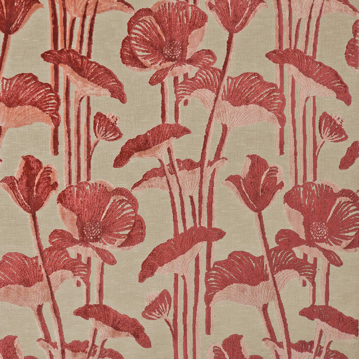 Luxurious Greenhouse Fabrics fabric close-up for enhanced home aesthetics.