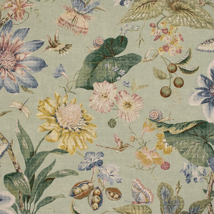 Greenhouse Fabrics S7153 Seafoam teal multipurpose fabric swatch