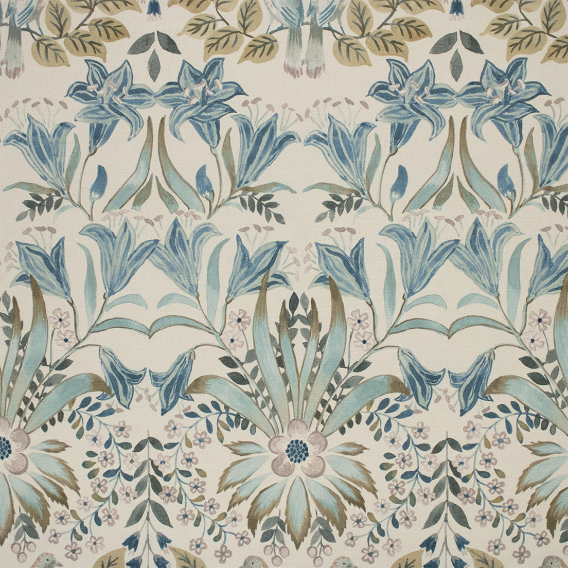 Greenhouse Fabrics S7157 Chambray teal multipurpose fabric swatch