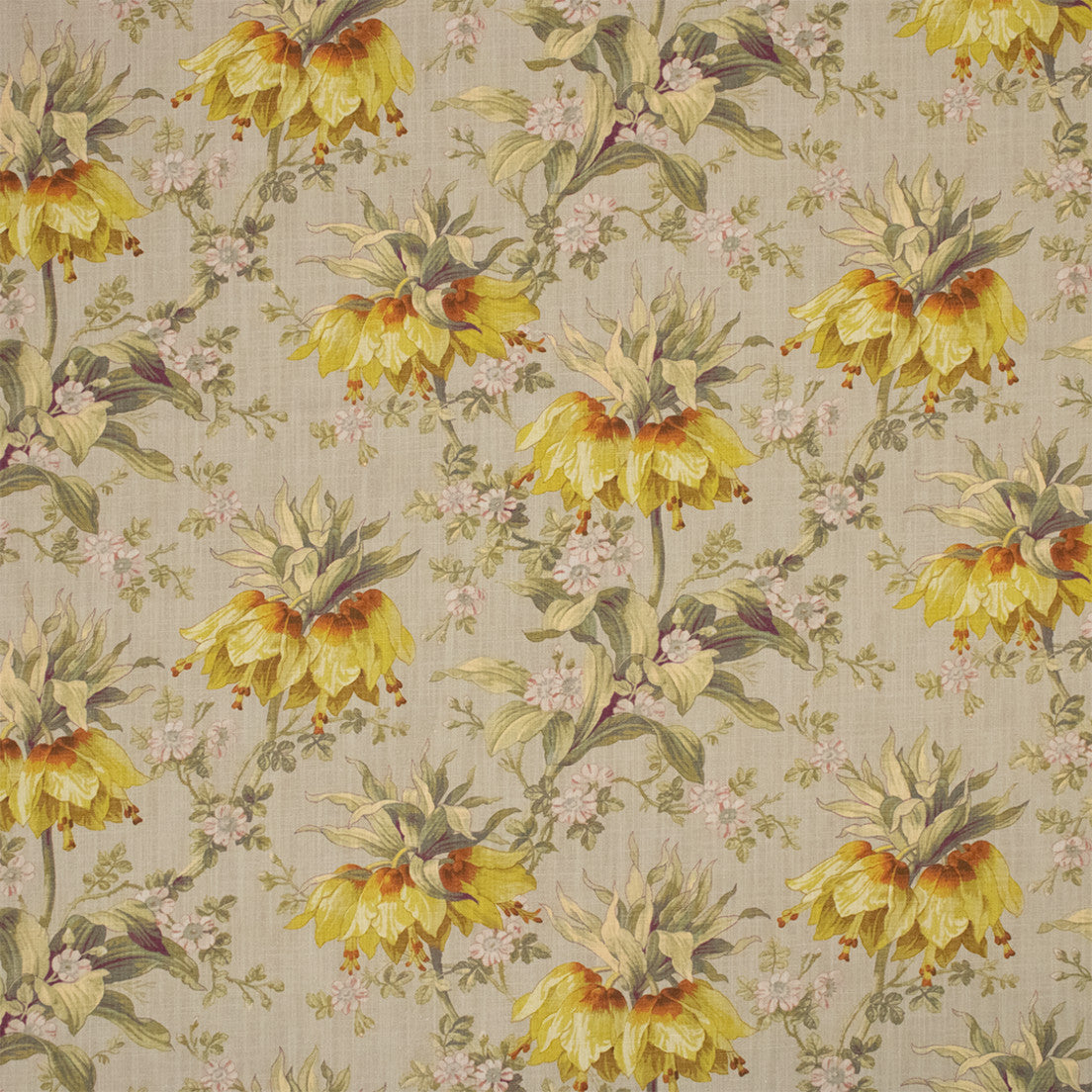 Greenhouse Fabrics S7160 Sulpher yellow upholstery fabric swatch