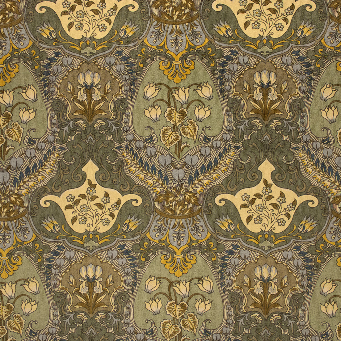 Greenhouse Fabrics S7168 Verde green upholstery fabric swatch