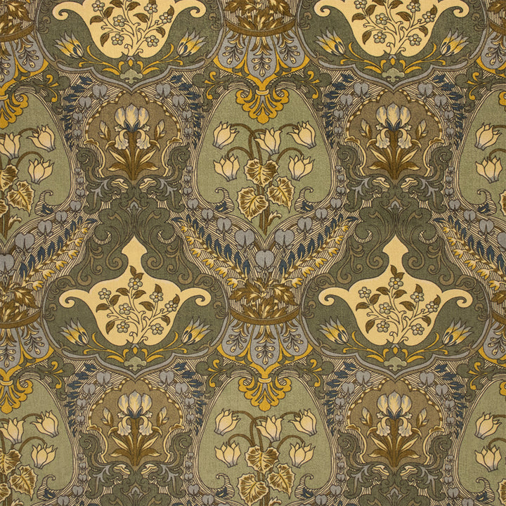 Greenhouse Fabrics S7168 Verde green upholstery fabric swatch