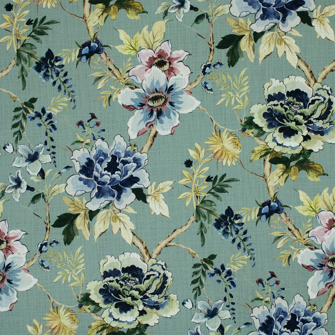 Greenhouse Fabrics S7170 Mist teal multipurpose fabric swatch