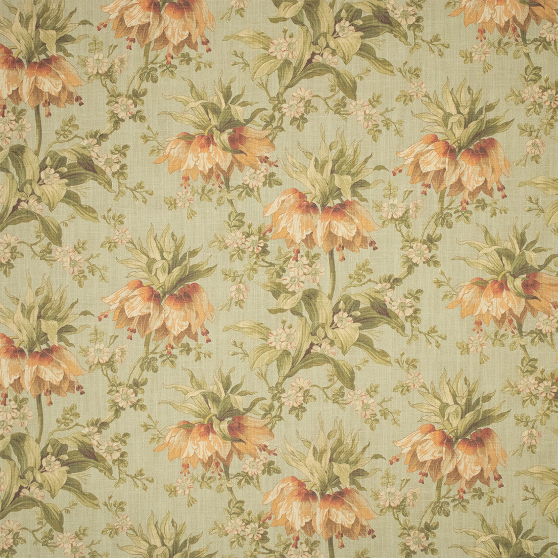 Greenhouse Fabrics S7185 Seaspray orange multipurpose fabric swatch
