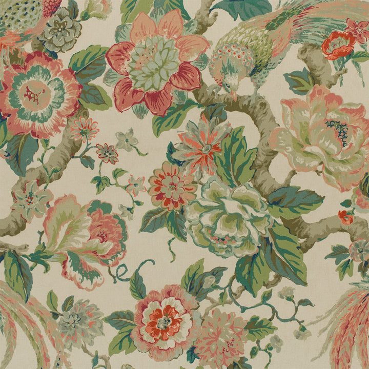 Greenhouse Fabrics S7208 Document teal multipurpose fabric swatch