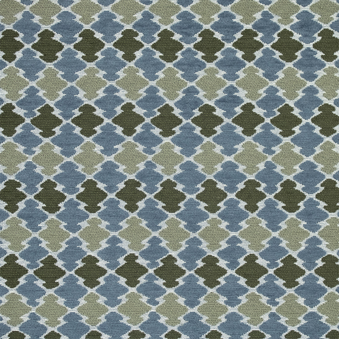 Greenhouse Fabrics S7241 Denim green upholstery fabric swatch
